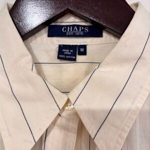 Chaps, cotton dress shirt, 3/4 sleeve
